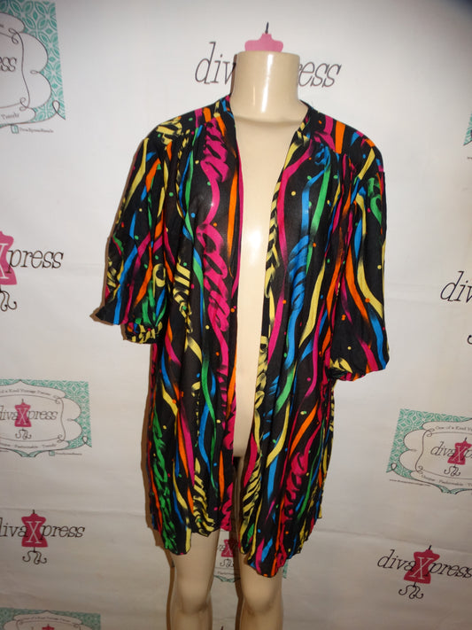 Vintage Oscar De LeRenta Colorful Throw Size XL