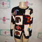 Vintage Susan Bristol Black/White Sweater Size L