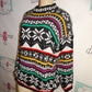 Vintage Reference Point Black and White Sweater Size XL