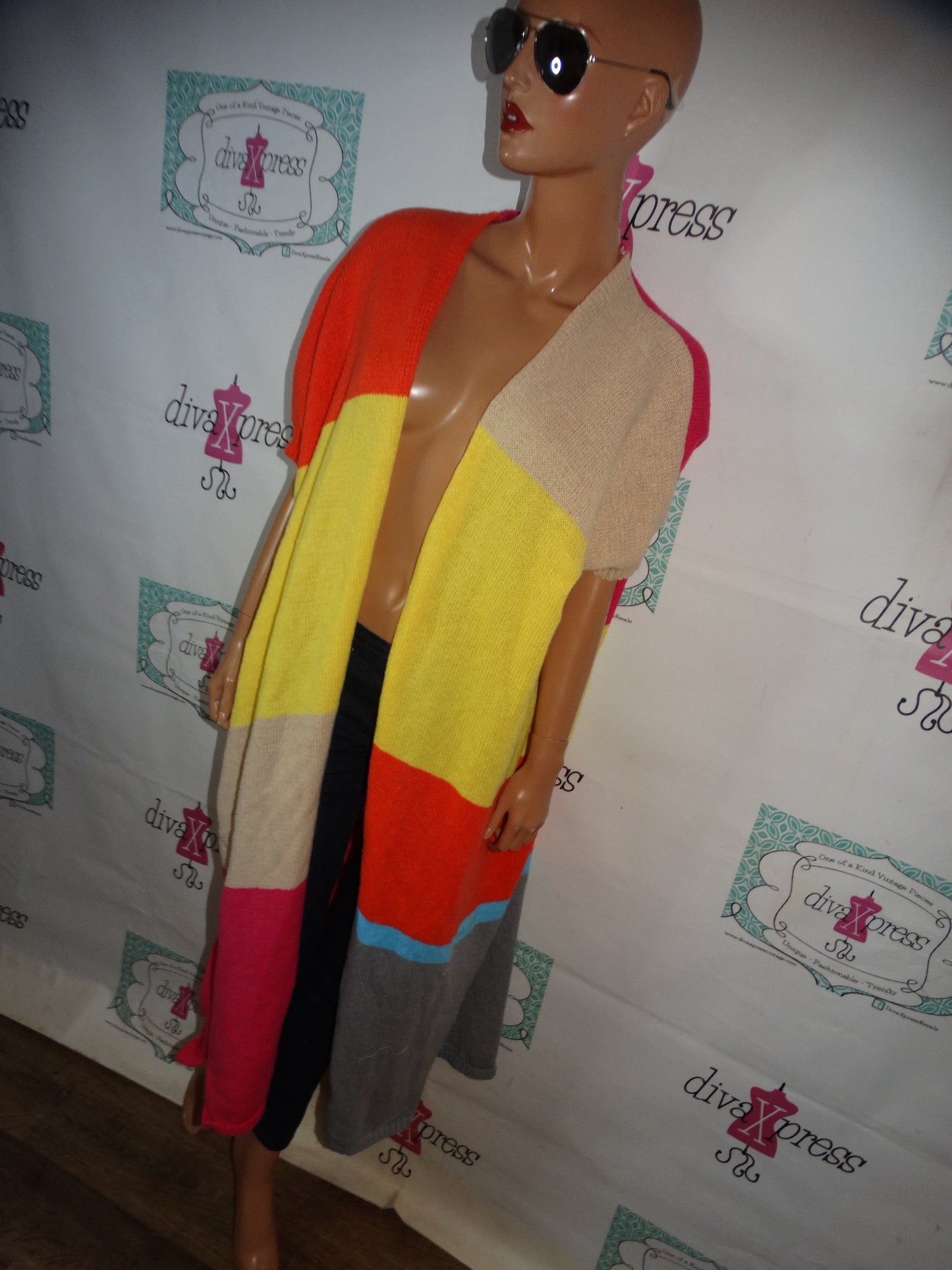 Colorful Sweater Throw Size 2x