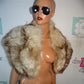 Vintage MEndelons'  Authentic Fox Fur Shawl Size S-XL