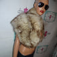 Vintage MEndelons'  Authentic Fox Fur Shawl Size S-XL