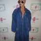 Vintage Accents Jean Long Coat Size XL
