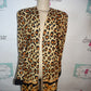 Vintage Periwinkle Leopard Throw Size 1x