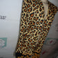 Vintage Periwinkle Leopard Throw Size 1x