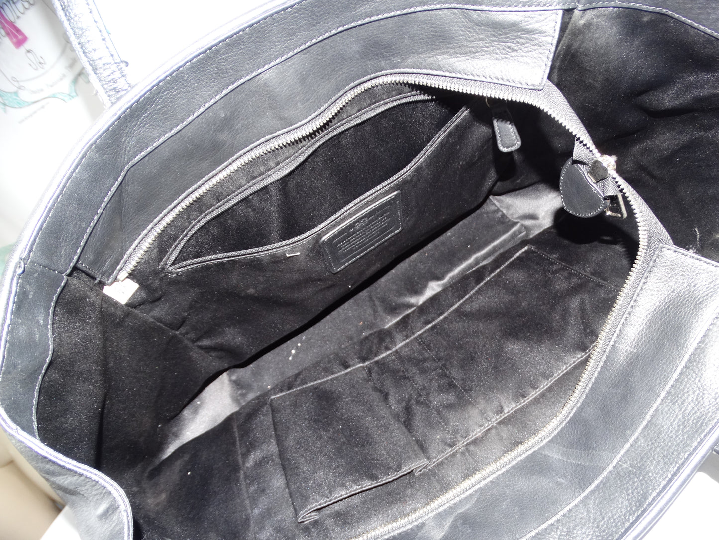 Vintage Authentic Coach Black Tote Size XL