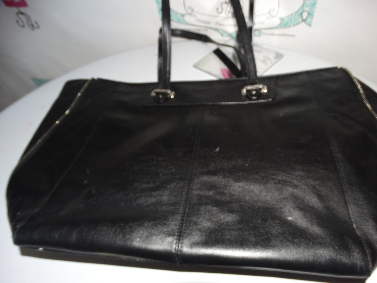 Vintage Authentic Coach Black Tote Size XL