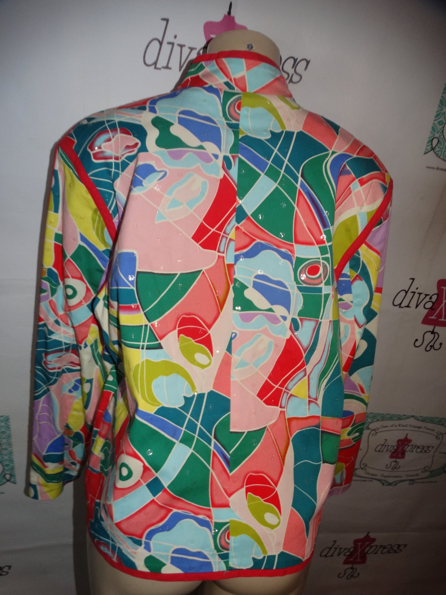 Vintage Redd Colorful Jacket Size 1x