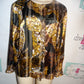 Vintage Martinique Sheer Leopard Blouse Size M