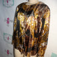 Vintage Martinique Sheer Leopard Blouse Size M