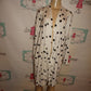 Soma Black/White Polka Dot Throw  Top Size XL