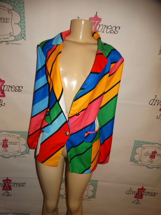 LAtise Colorful Wrap Blazer Size 1x