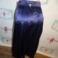 Vintage Authentic Escada Navy Blue PleATED SKIRT Size M