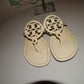 Authentic Tory Burch Cream Sandals Size 10.5