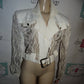 Vintage Russell kemp White Sheer Blazer Size L