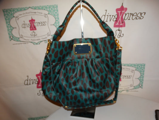 Authentic Green/Brown Marc JAcobs Hobo Purse SIZe XL