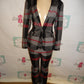 NEw York and Copamy Grey/Pink Black Suit Size XL