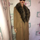Vintage Tan Authentic Fox Fur Coat Size S