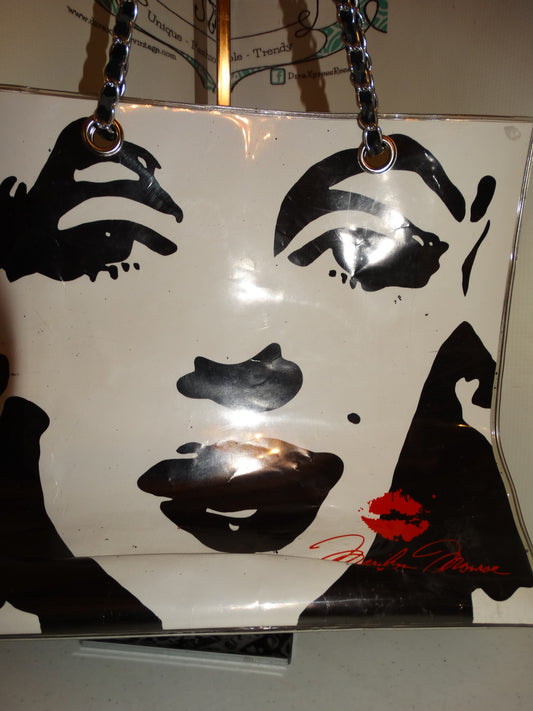 Vintage Marilyn Monroe Plastic Purse Size XL