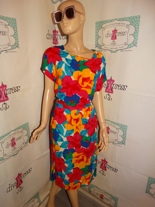 Vintage RRRuss Pik Colorful 2 Piece Skirt Size L