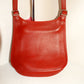 Vintage Red Authentic Coach Leather Purse Size M