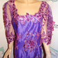 Vintage Purple Handmade Custom Lace Dress Size 1x