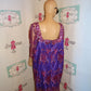 Vintage Purple Handmade Custom Lace Dress Size 1x
