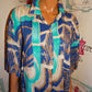 Vintage Plus Preferred Blue/Tan Blouse Size 3x