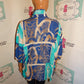 Vintage Plus Preferred Blue/Tan Blouse Size 3x