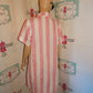 Vintage Pink/White Stripe Dress Size L