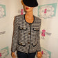 Vintage Woodard Black/White Blazer Size S