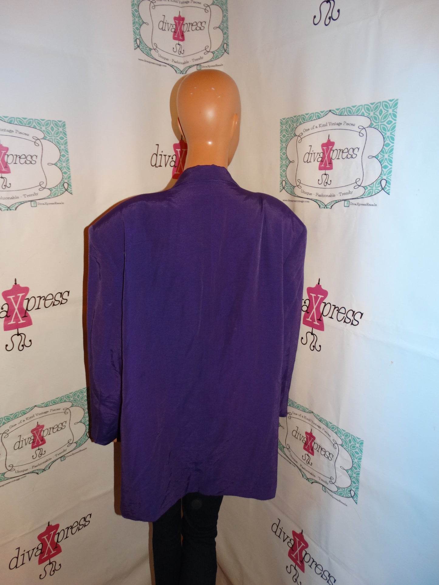 Vintage Purple/Black Blazer Size 1x