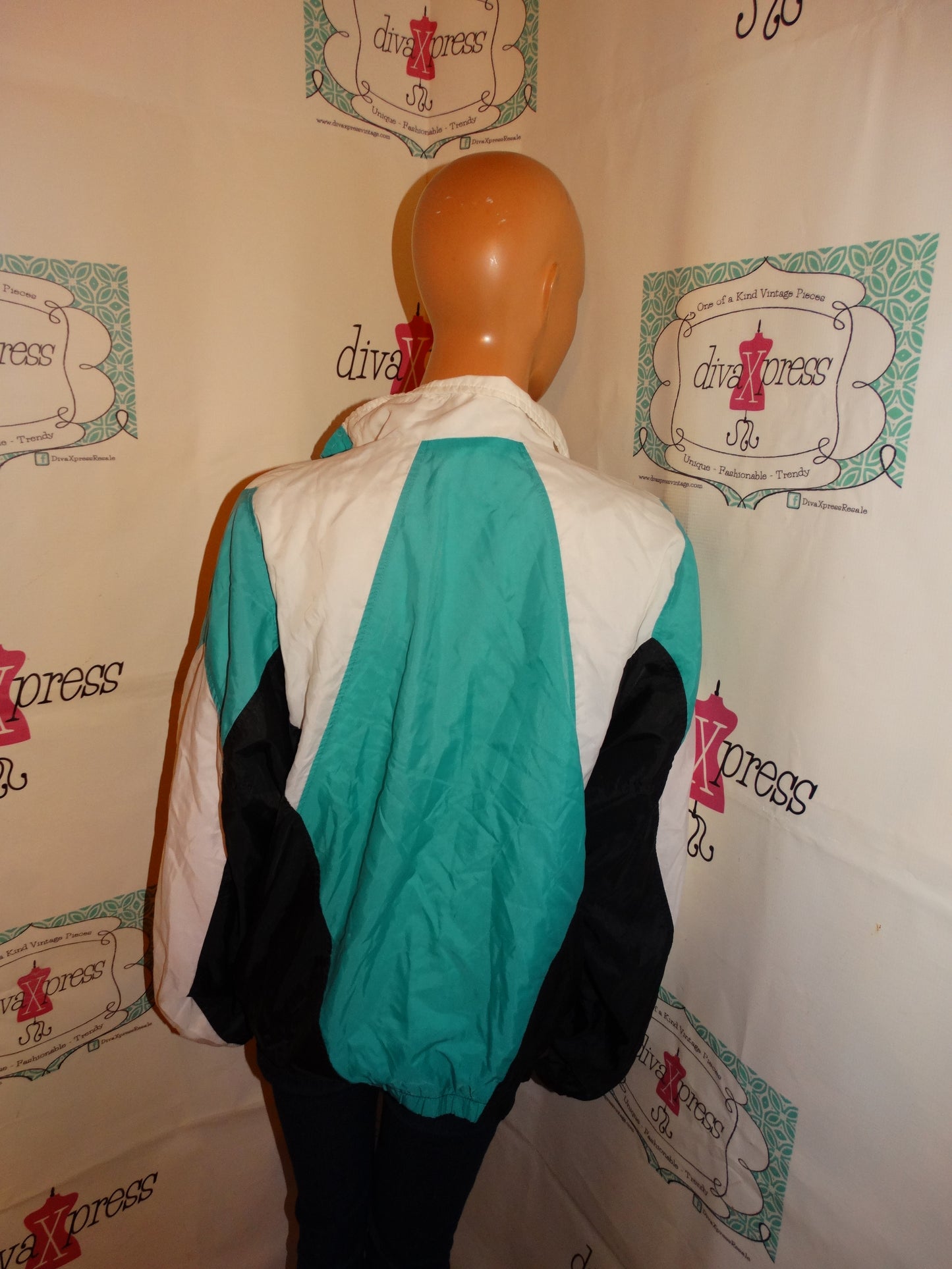 Vintage Nike Green/White/Black Jacket SIze XL