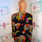 Vintage Petter Popovitch Black Colorful Throw Size 2x