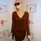 Vintage Love Culture Brown Shingle Dress Size S