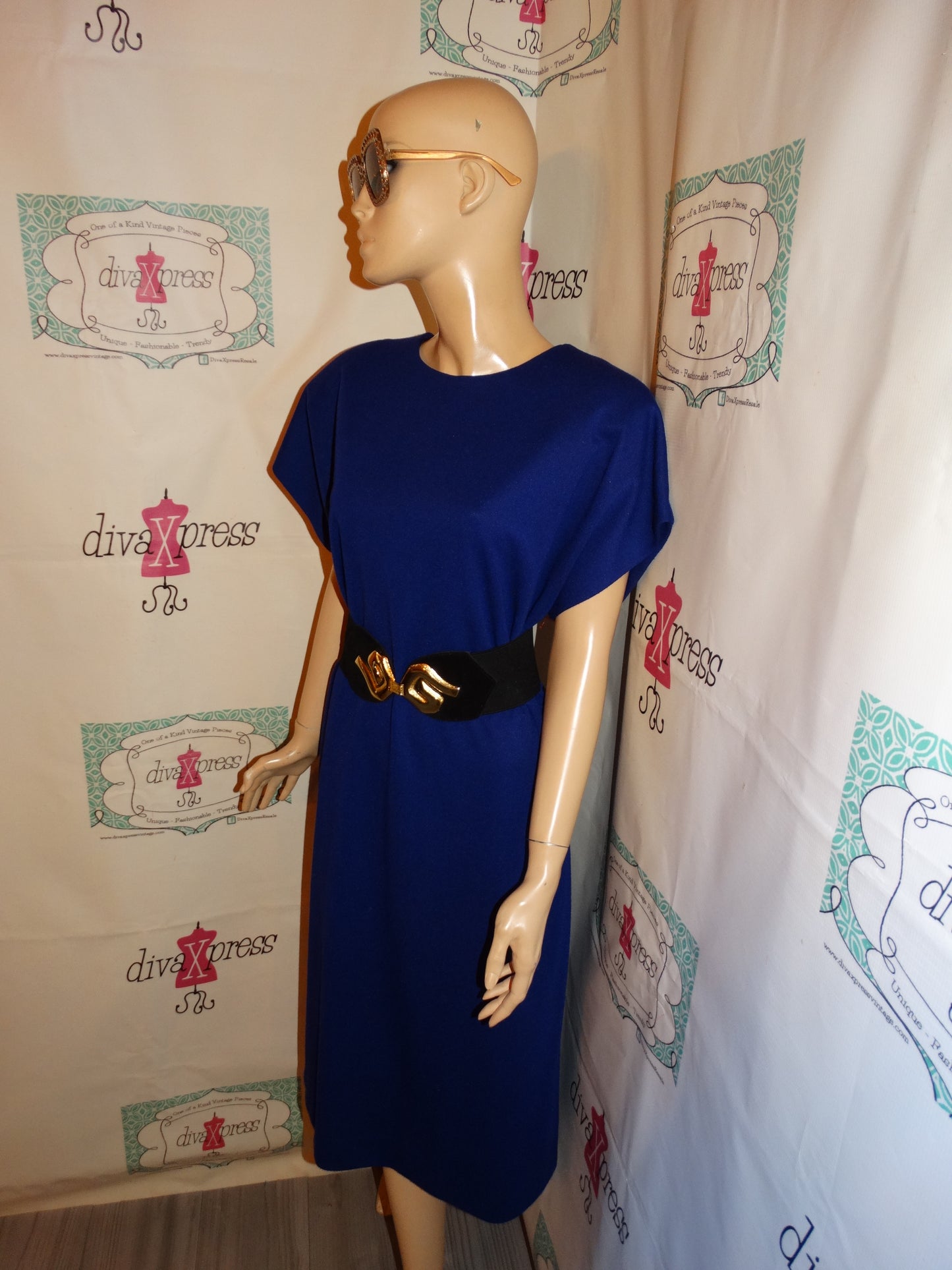 Vintage Leslie Fay Purple Dress Size 1x
