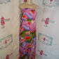Vintage Wilatah Pink Floral Tub Top Floral Dress Size M