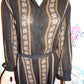 Vintage Patricia Jones Black/Tan 2 Piece Set Size L