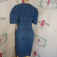 Vintage Ramson Blue Jean 2 Piece Skirt Set Size 1x