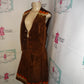 Vintage Today Suede/Leather 2 Piece Skirt Set Size M