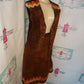 Vintage Today Suede/Leather 2 Piece Skirt Set Size M