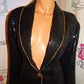 Vintage Ivana Black/Gold Sequins Blazer Size M