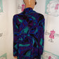 Vintage JoStar Purple /Green Duster Throw Size L
