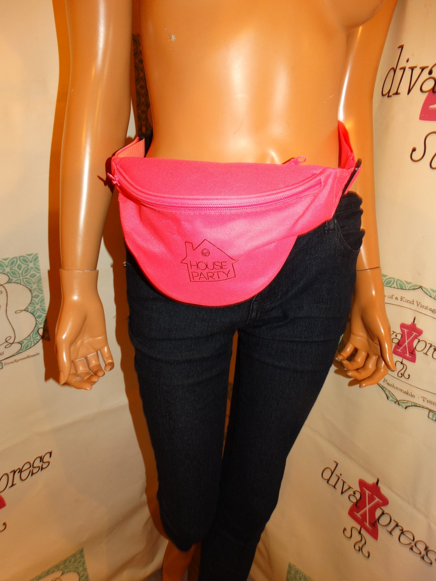 Vintage Neon Pink House Party Fanny Pack