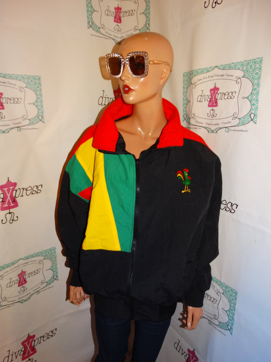 Vintage Horizion Black Kellogg Bomber Jacket Size 1x