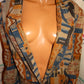 Vintage Toni Garment Tan/Blue Colorful Blazer Size 3x
