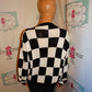 Vintage Stuido Black/White Sequins Sweater Size 2x