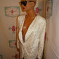 Vintage White Tuxedo Style Blazer Size 1x