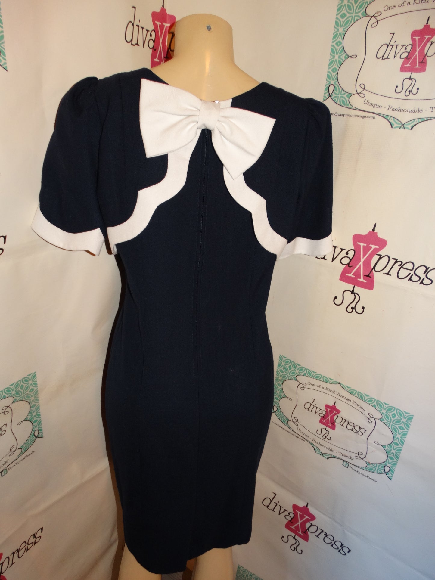 Vintage VLP Blue/White Dress Size S