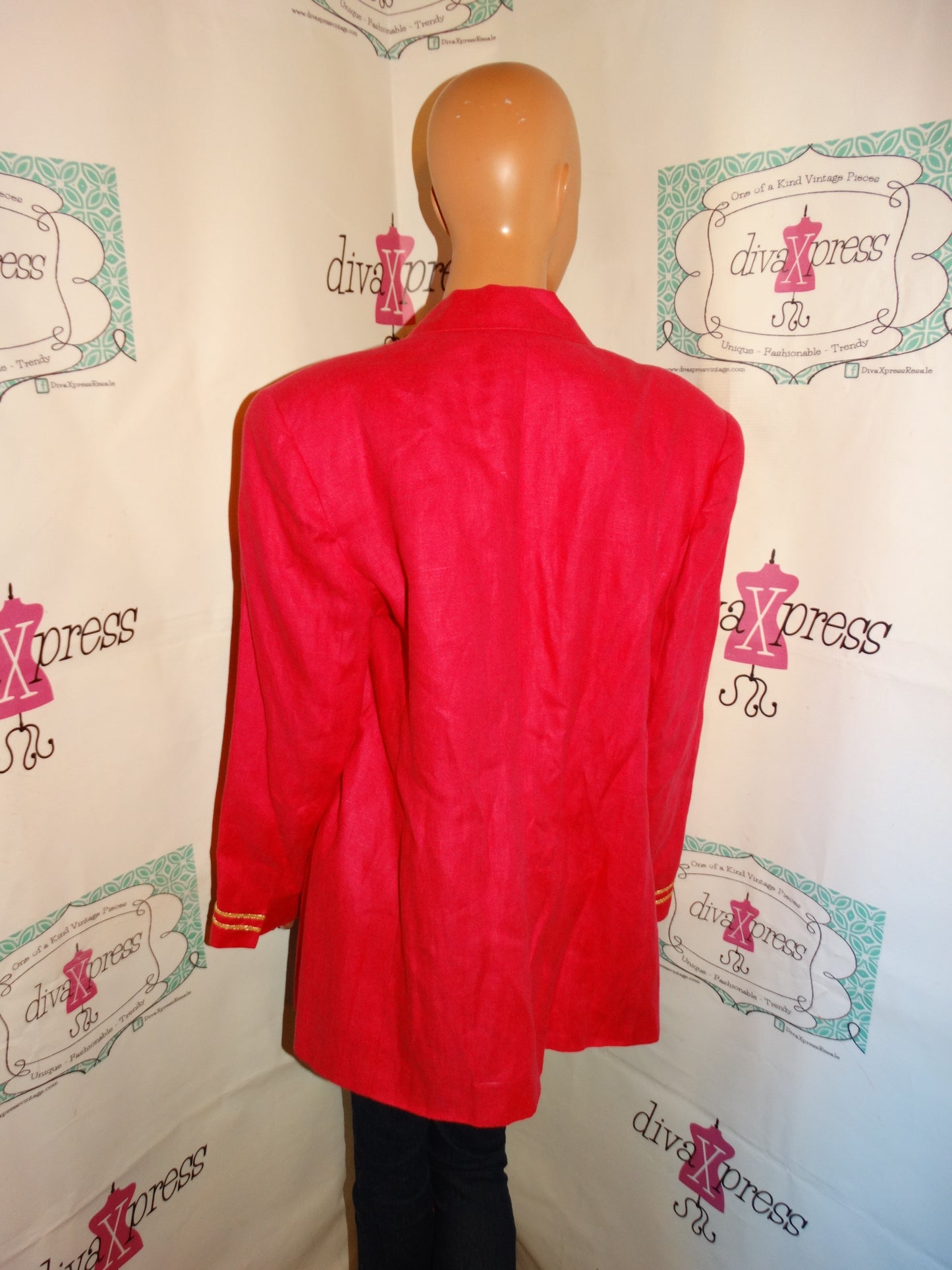 Vintage Kokomo Pink BEaded Blazer Size 1x